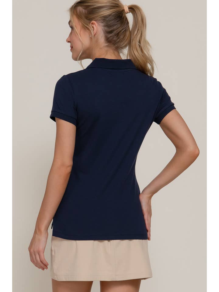 Active Basic | Active USA - Wholesale Polo - Women's - Short Sleeve Classic Pique Polo Top17