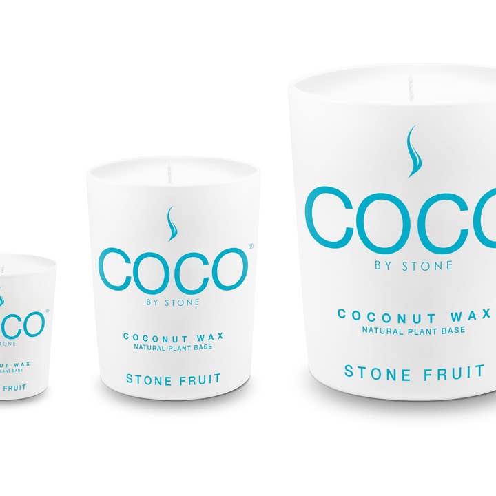 ENVIRONMENT – wholesale Jar/filled candle – Stone Fruit Coconut Wax Candle1