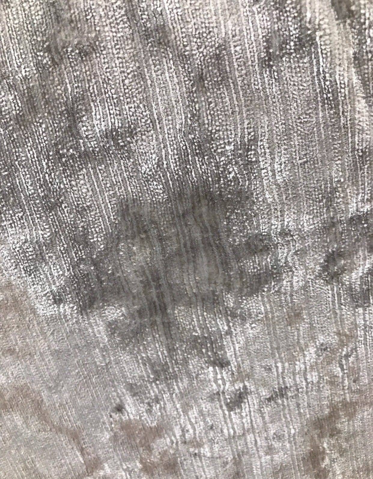 Fancy Styles Fabric - Wholesale Fabric - SWATCH- Designer Italian Crushed Velvet Chenille Upholstery Fabric - Silver Gray9