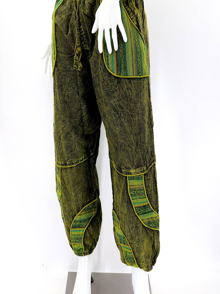 Himalaya Handmade - Wholesale Pants – Women's - Cotton Hippie Handmade Harem Faded Color Bohemian Trousers4