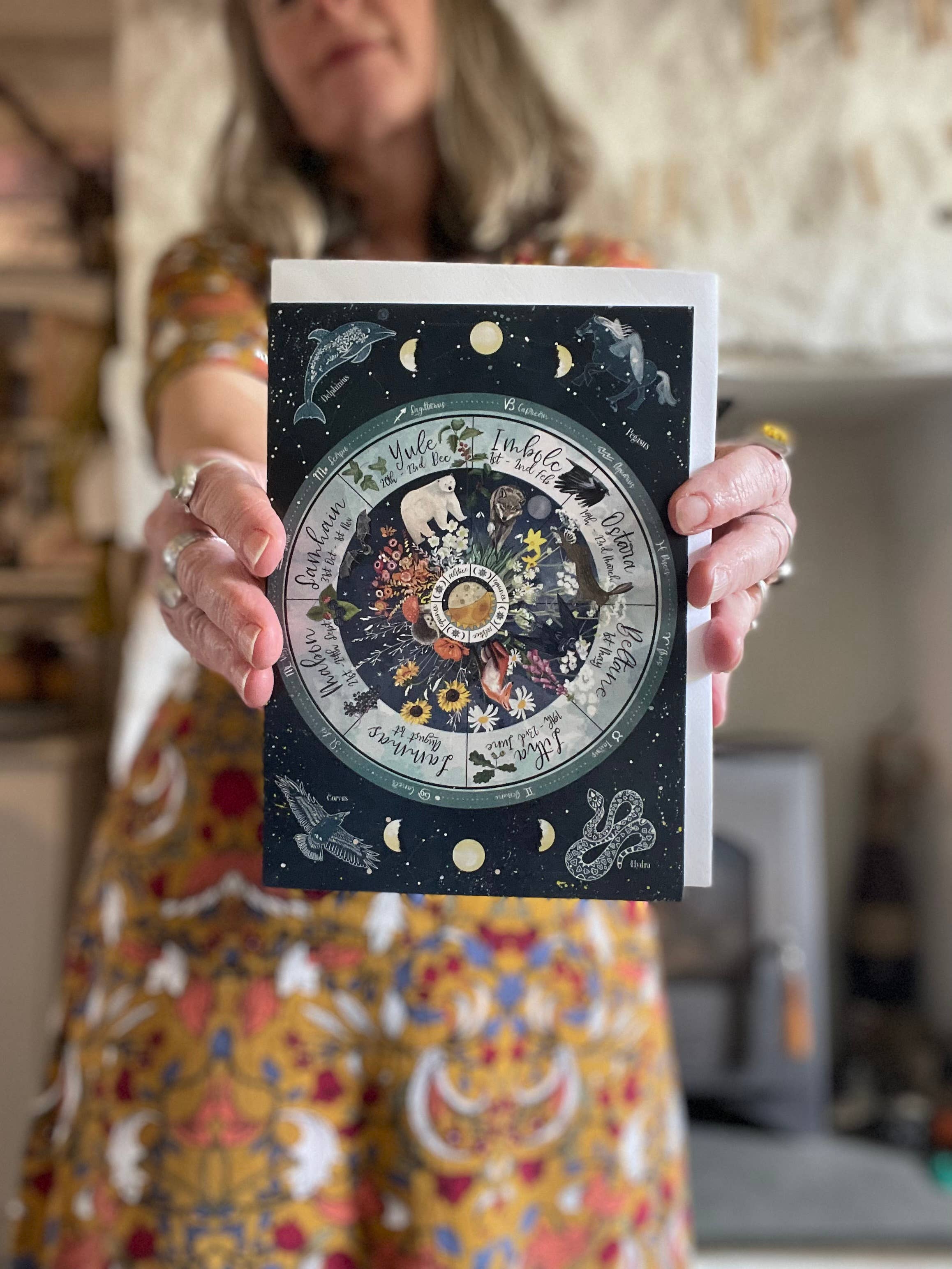 Glitter and Earth – wholesale Everyday greeting card – Wheel of the year1