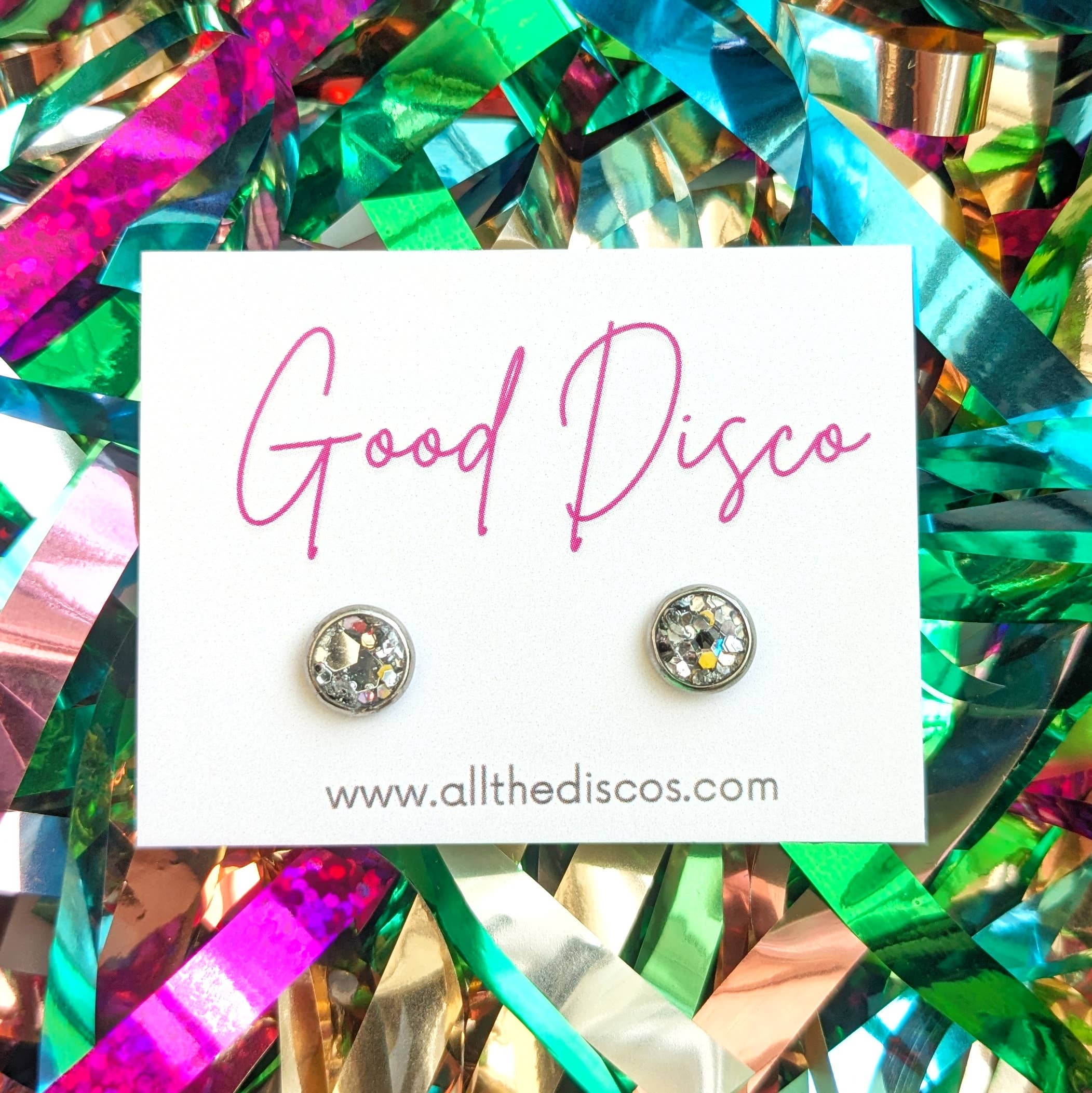 All The Discos - Wholesale Stud/Post Earrings - Good Disco Stud Earrings6