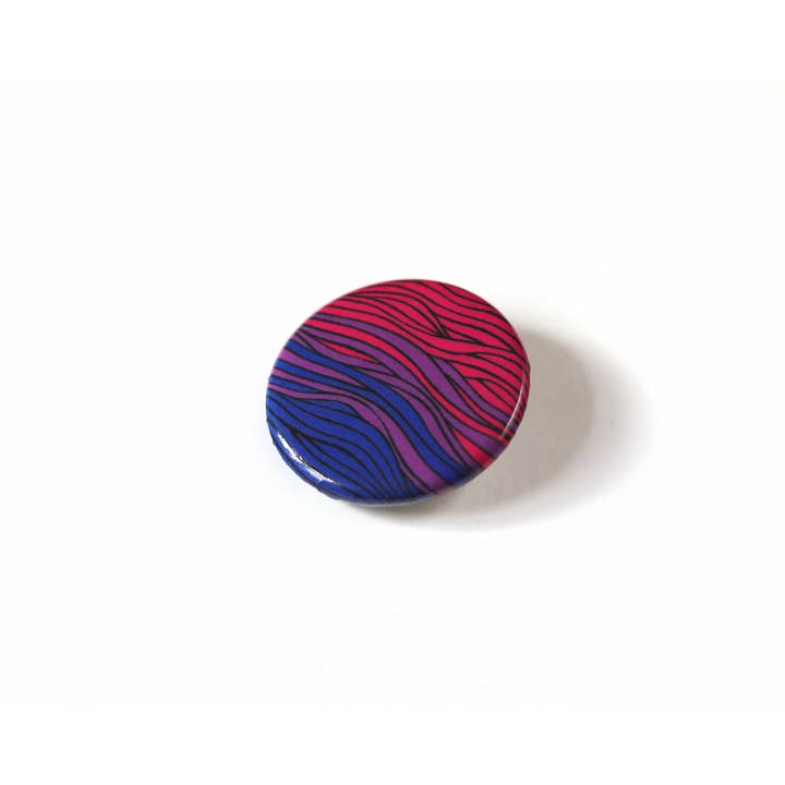 RippleSplash Studio – wholesale Lapel pin/button – Subtle Bisexual Pinback Button - Bisexual Flag Pin3