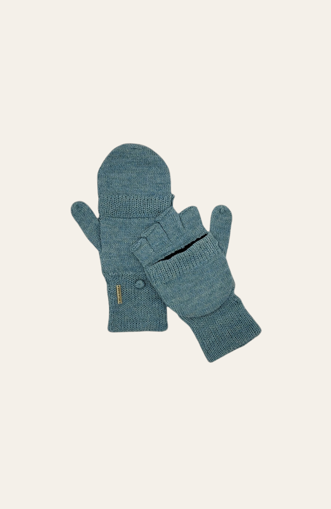 WUAMAN - Alpaca – Großhandel Fäustlinge – Damen – Convertible Handschuhe aus Alpaka | Fäustlinge mit Fingertrennung5