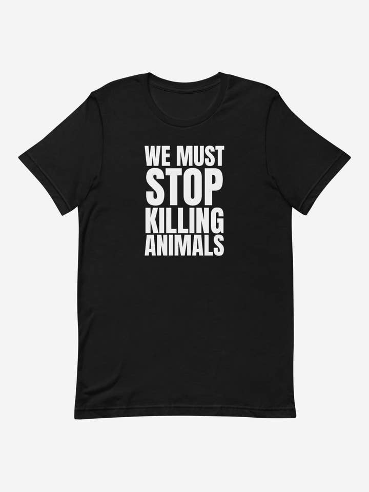 Maglietta unisex We Must Stop per la vendita all'ingrosso da parte di Plant Babes