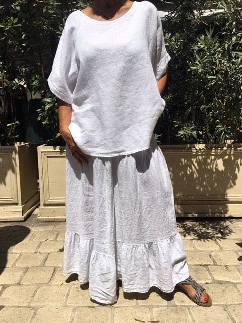 Túnica lino REF: 048 para venta al por mayor de Brin d’été