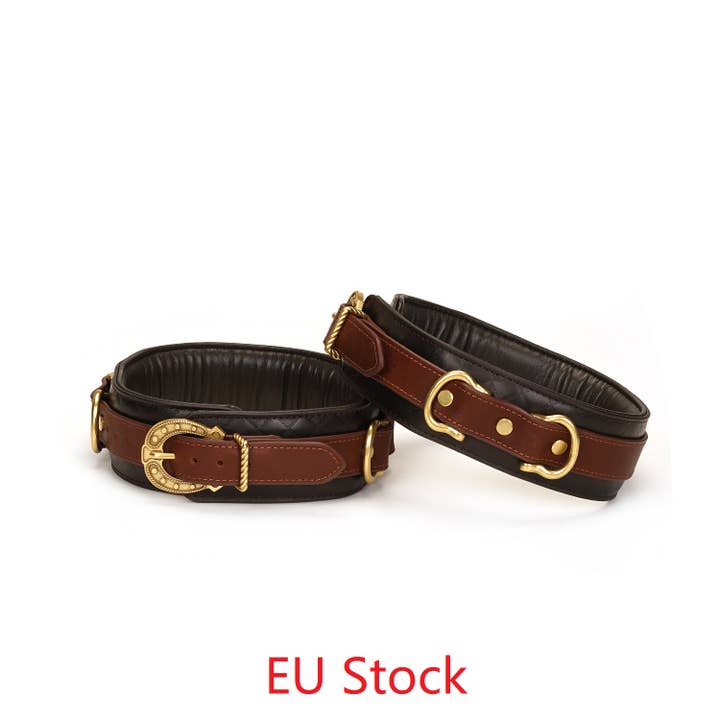 Los puños de piel ecuestre para muslos para venta al por mayor de Liebe Seele