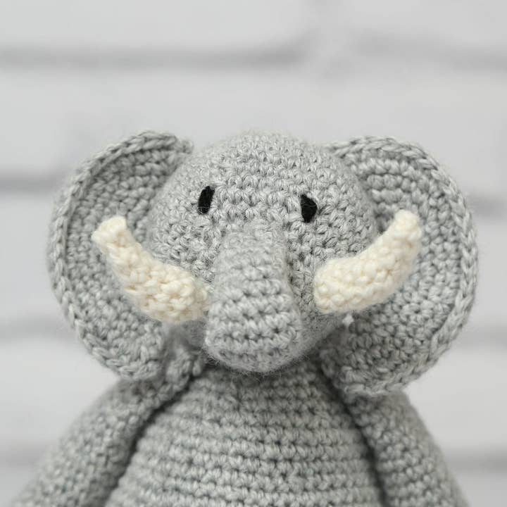 Wool Couture Company - Wholesale DIY Craft Kit - Roy Elephant Crochet Kit