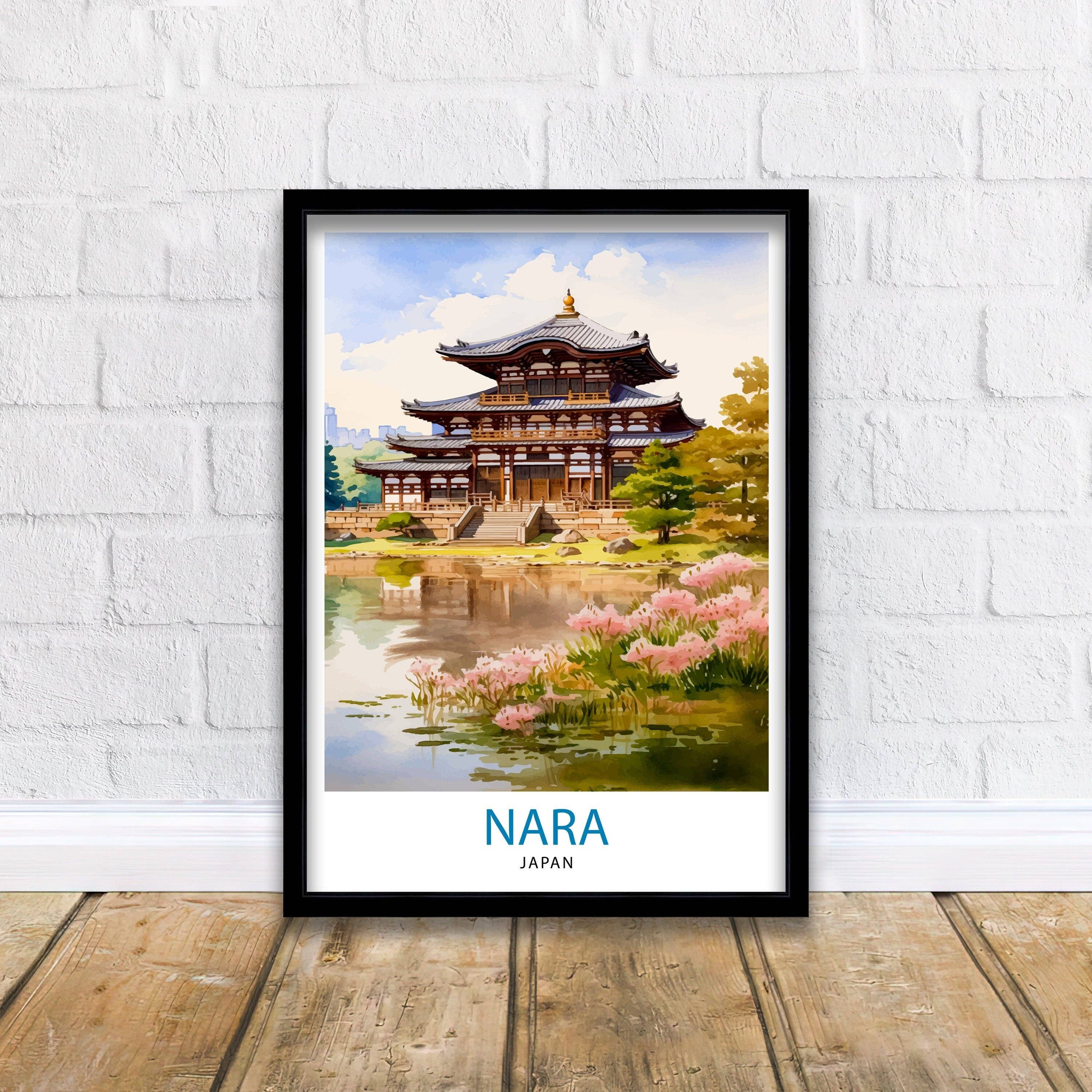 InkNPrintz – wholesale Art print – Nara Japan Travel Poster Nara0