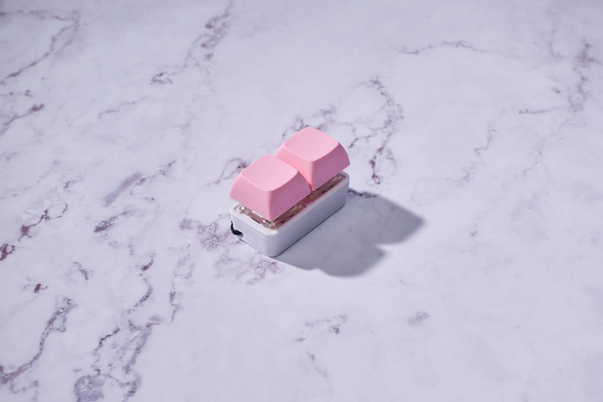 Strudel3D - Wholesale Fidget Toy - Kids - 2 Key Mechanical Keyboard Fidget Keychain - Pastel Colors2