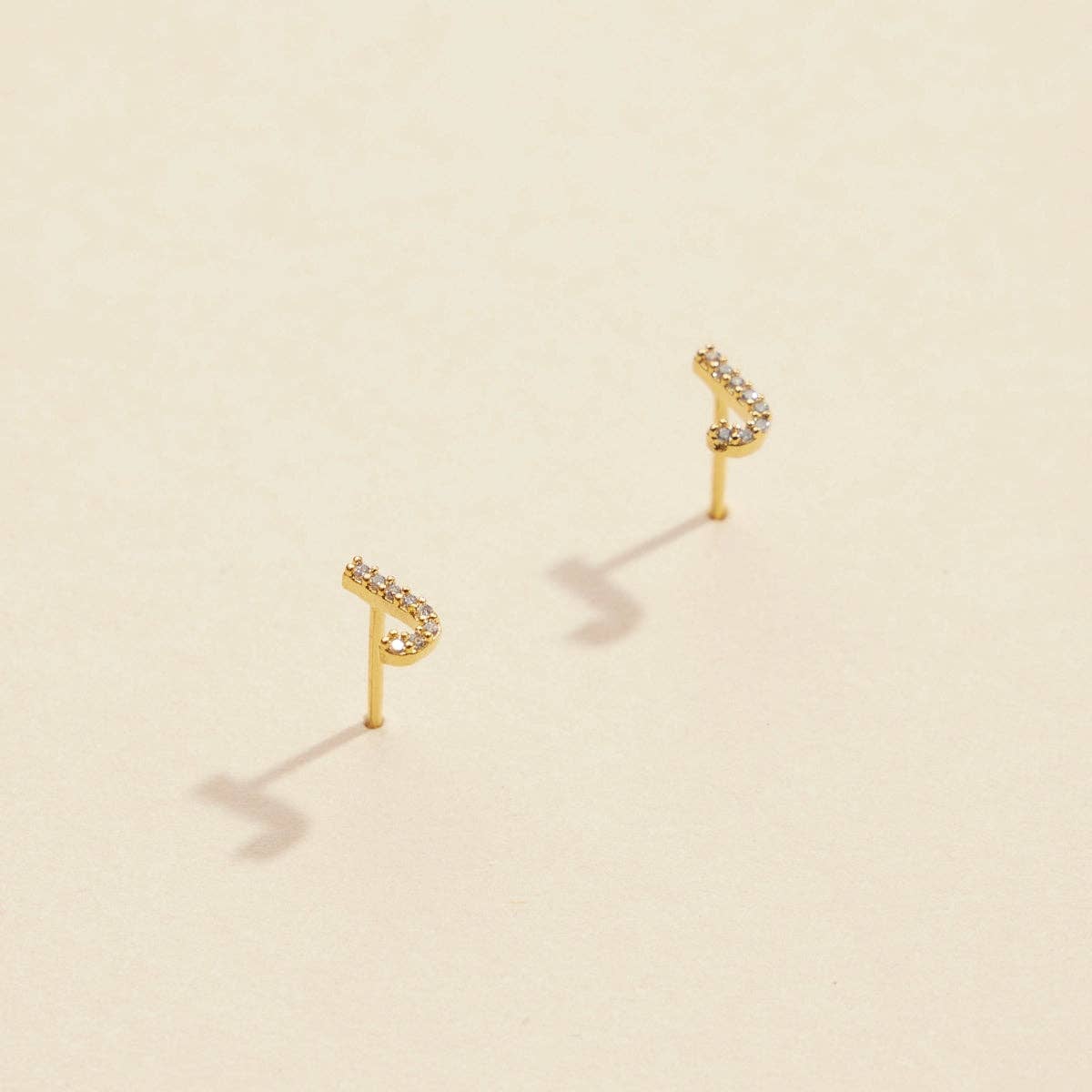 Lilla Haven - Wholesale Stud/Post Earrings - Initial Letter Stud Earrings – 12 Pack Bundle in Gold or Silver12