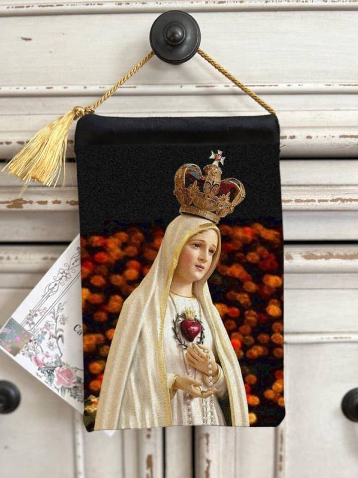 OUR LADY Of FÁTIMA Blessing Carrier, Hd Image, 2 Sides for wholesale by Made By Catholics