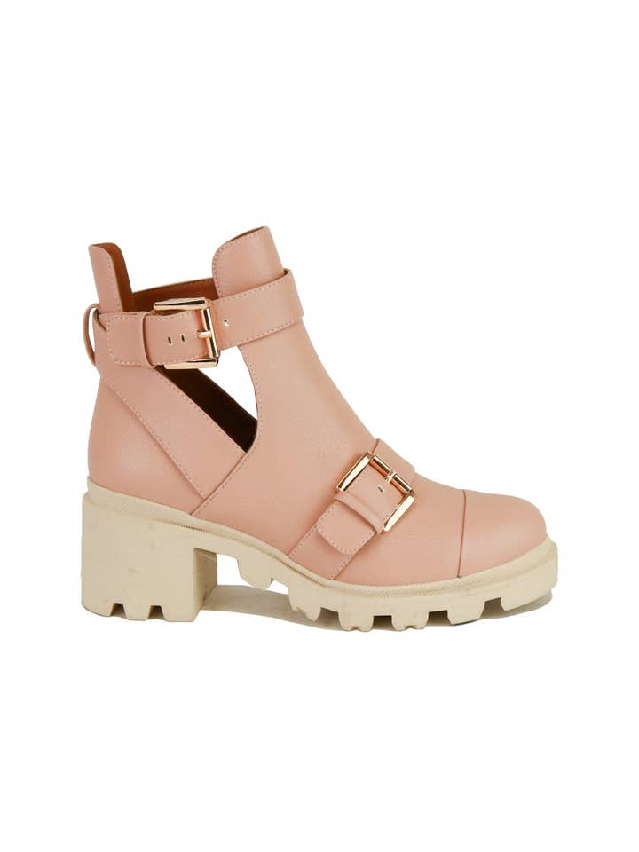 BEAST FASHION - Wholesale Booties - Women's - Sony-01 Buckle Strap Boots4