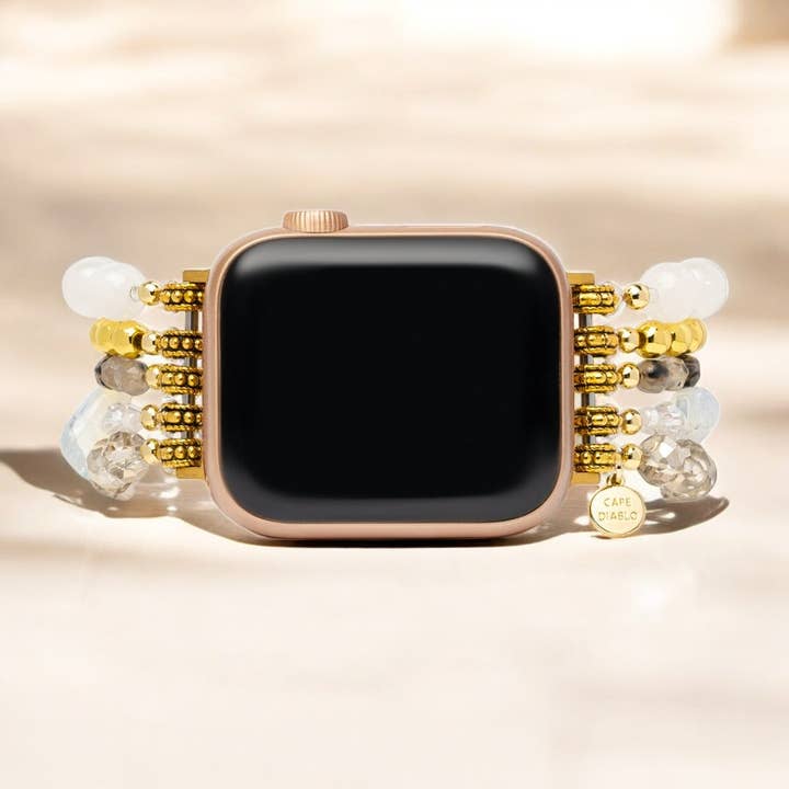 Sterling Glamour Stretch Apple Watch Strap for wholesale by Cape Diablo