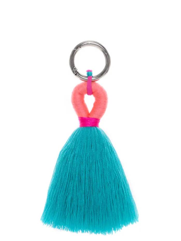 Tassel Bag Charm / Key Ring for wholesale by PomPom Galore