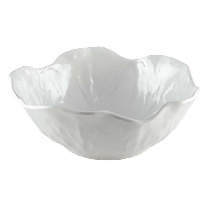 AULICA - Wholesale Serve Bowl - White Melamine Salad Bowl 26X26X8Cm