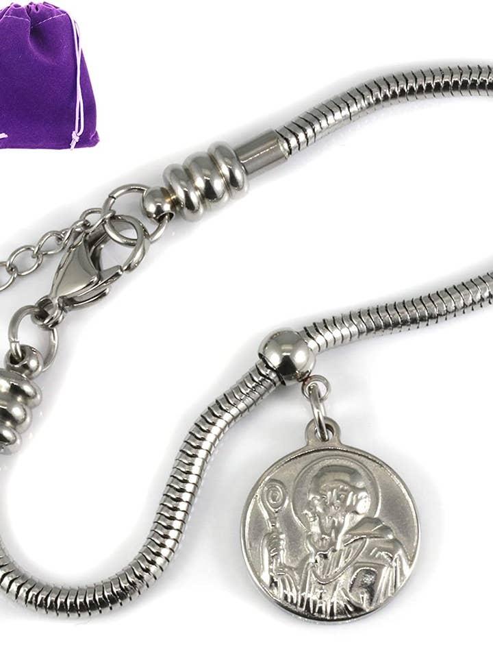 St Benedict Armband | 100% ROSTFRITT STÅL Saint Benedict Armband eller San Benito Armband Stor St Benedict-medaljer Dessa är kvinnor och män Saint Armband eller Medaljer för Män Benitos Santos för wholesale av Dave The Bunny