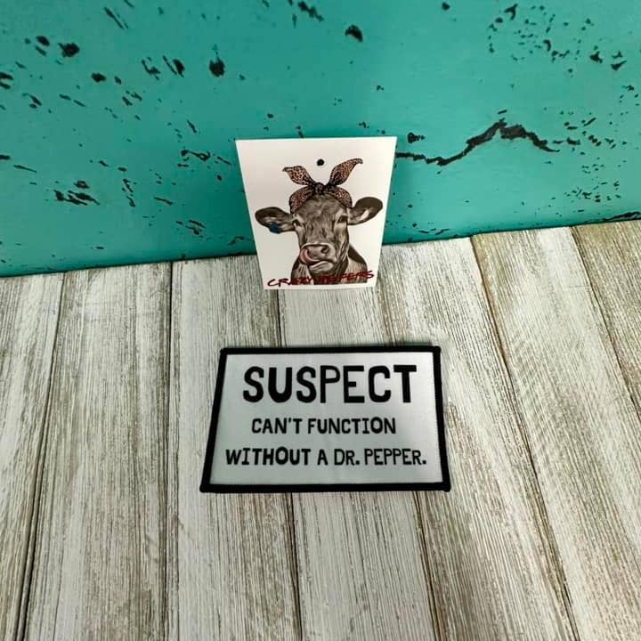 Crazy Heifers Wholesale - Wholesale Patch - DTF Patches Suspect-Iron on: Custom Option Available12