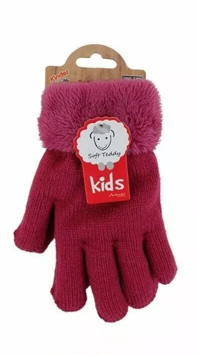 VewoTex - Wholesale Gloves - Kids - Children's Winter Gloves » Knitted Gloves » Finger Gloves with Warm Soft Teddy Filling » Lined Children's Gloves0