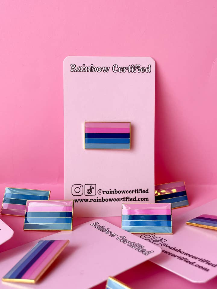 Omnisexual PRIDE Flag Pin for wholesale by Rainbow Certified