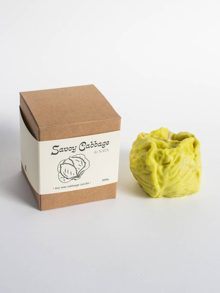 Savoy Cabbage Candle for wholesale by Nata Concept Store