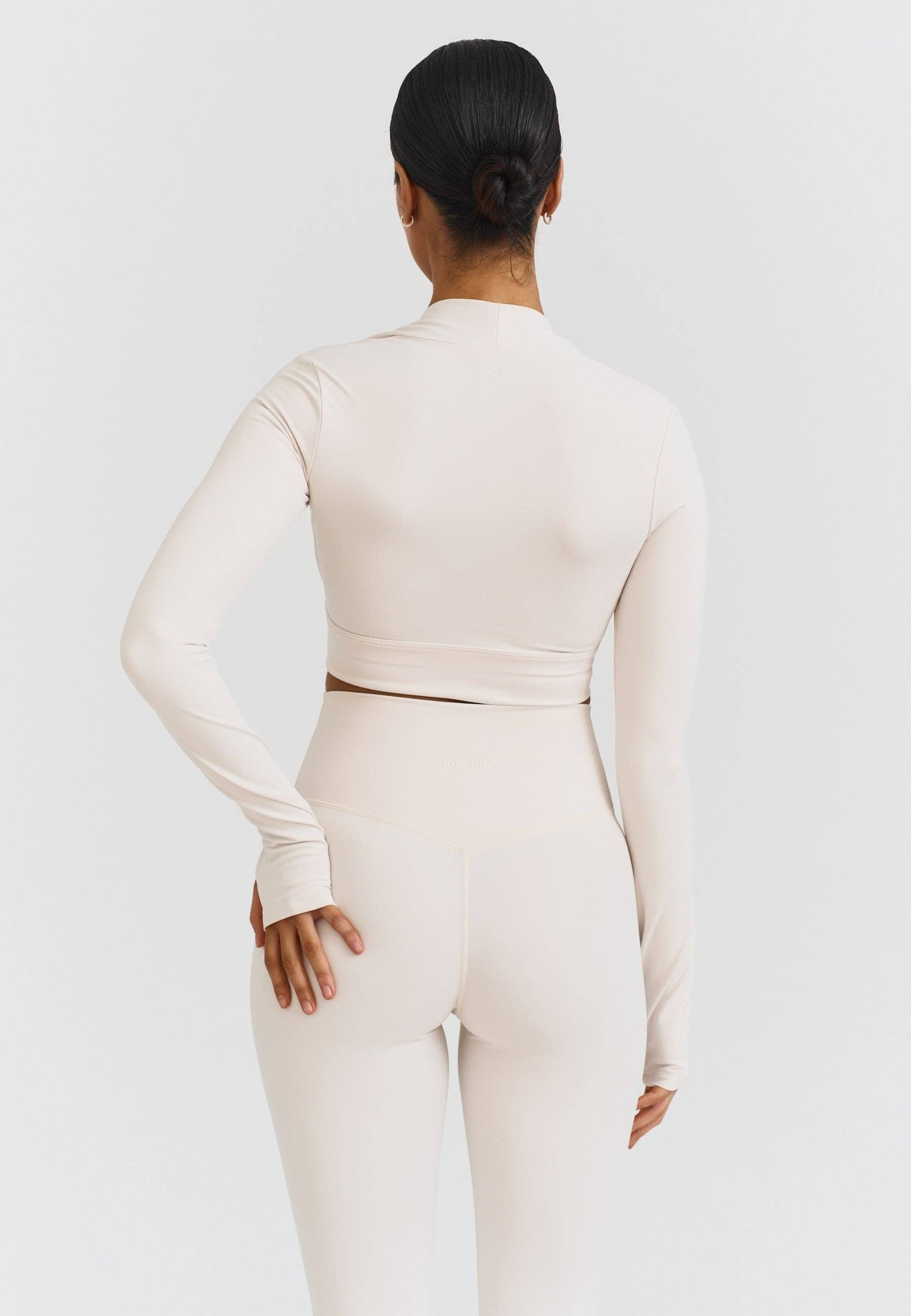 Sisterly Tribe - Wholesale Athletic Top - Women's - Softsculpt Bolero Long Sleeve Top - Marshmallow4
