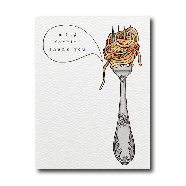 A Big Forkin' Thank You for wholesale by CARDS BY ALLIE