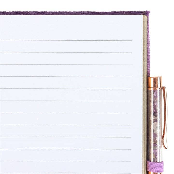 Something Different Wholesale – wholesale Journal och dagbok – Bok med trollformler Journal med ametistkristallpenna