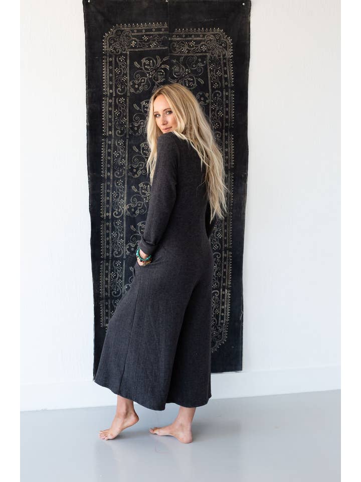 Three Bird Nest - Wholesale Jumpsuit - Women's - Simply Comfort Jumpsuit - Dark Gray