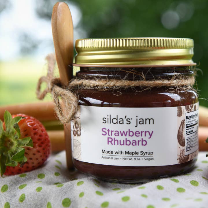 Silda's Strawberry Rhubarb Jam for wholesale by Silda's Jam