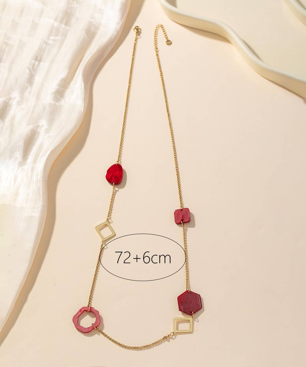 Blossom bijoux – wholesale Y-neck/lariat necklace – 24CCA011 Stainless Steel Necklace3