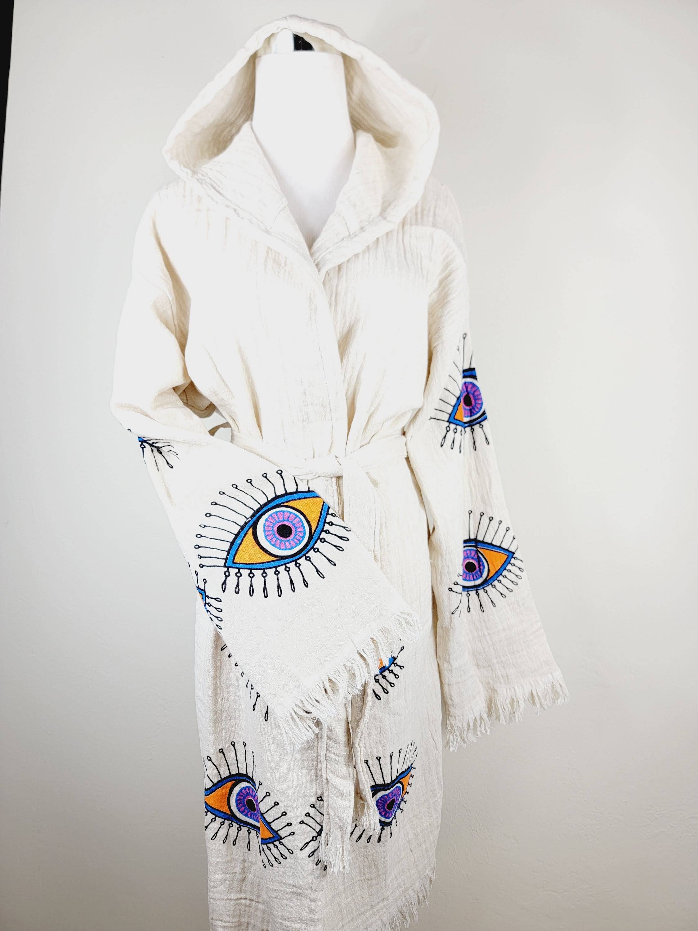 EBRU Home - Wholesale Robe - Unisex - Muslin Robe, Beach robe, Bath robe and spa, Unisex Robe 22