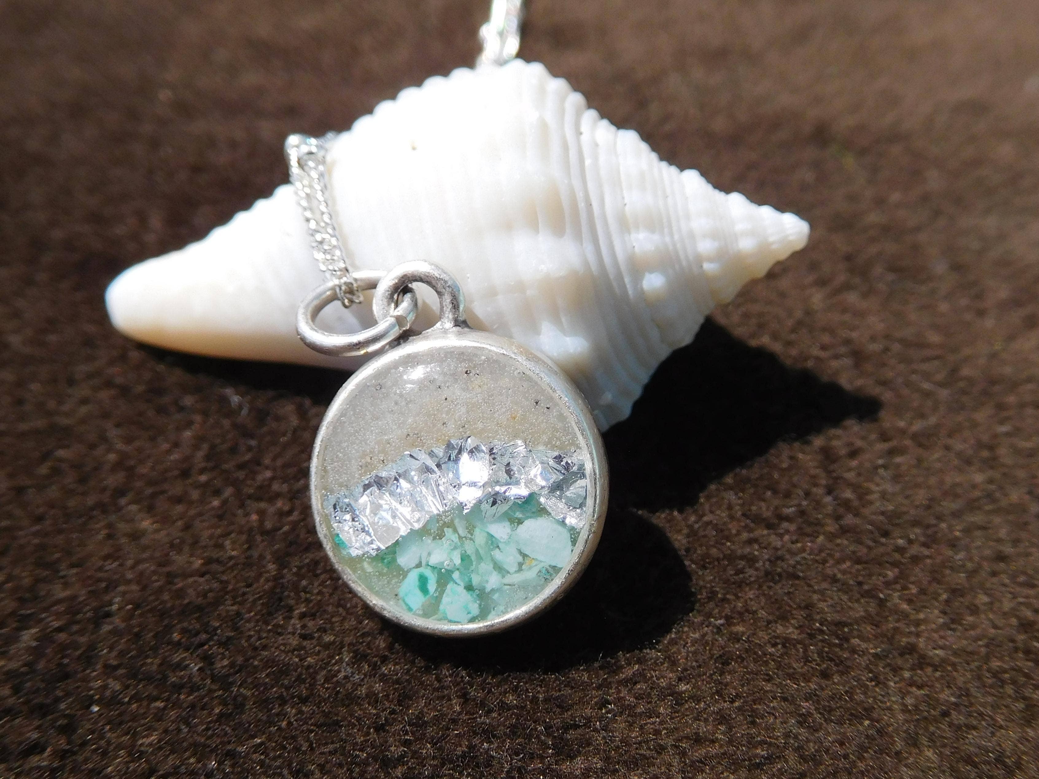 Art & Soul 30a - Wholesale Pendant/Charm Necklace - Customizable Beach Charm Necklace with Real Sand0
