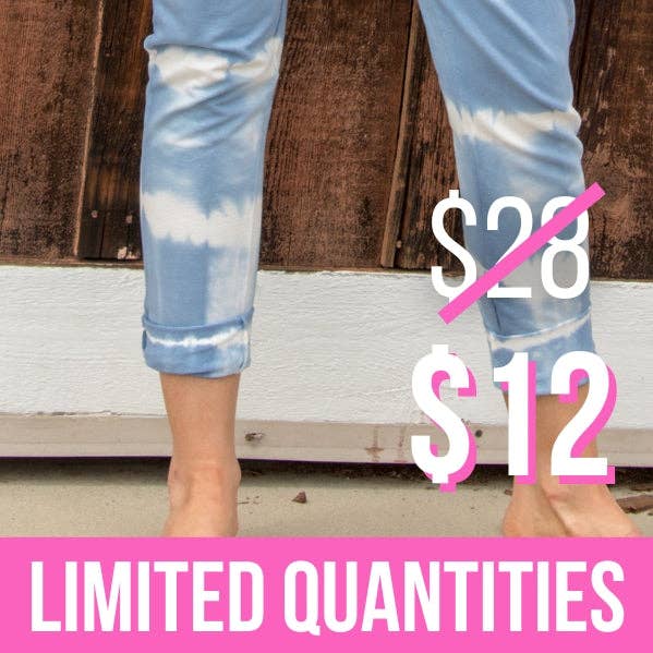 Tie Dye Drawstring Cotton Pants for wholesale by Gigi Moda