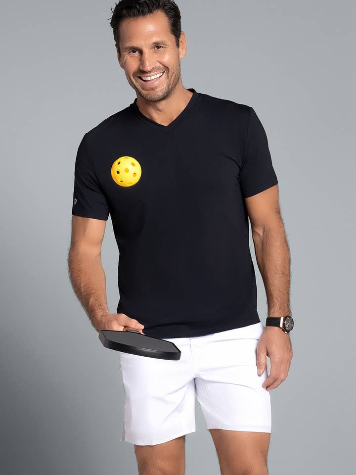 Solid Short Sleeve V Neck for wholesale by IBKÜL