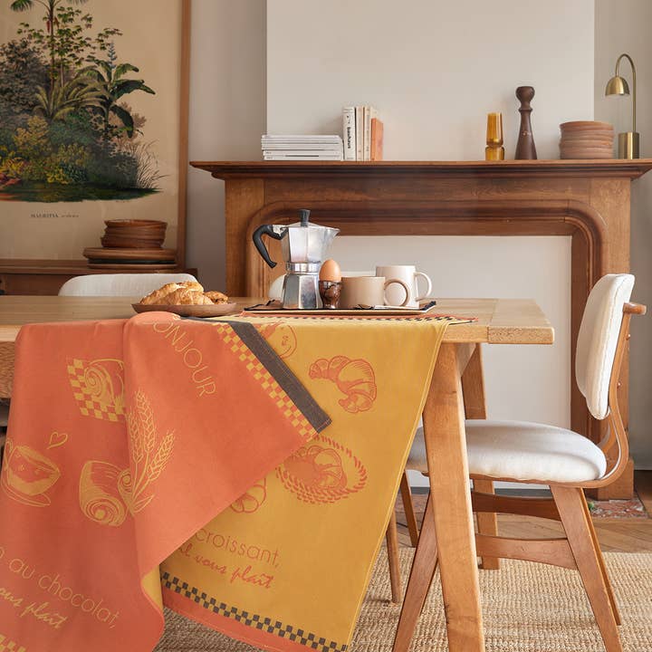 Le Pain au Chocolat - Jacquard tea towel 50x75 in cotton for wholesale by Coucke