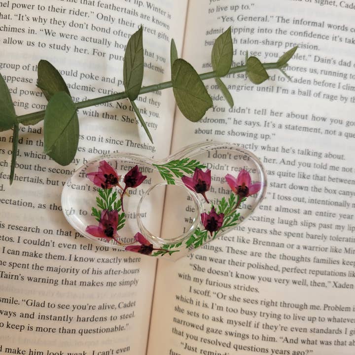 Botanically Bookish - Wholesale Bookmark - Floral Book Page Holder, Flower Thumb Page Spreader