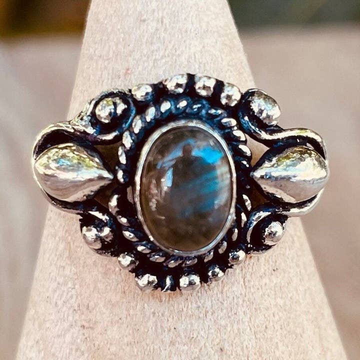 Ethnic style Silver & Labradorite / Boho / Bohemian / Rustic / Tribal / Gypsy / Festival for wholesale by Kaali Boutique