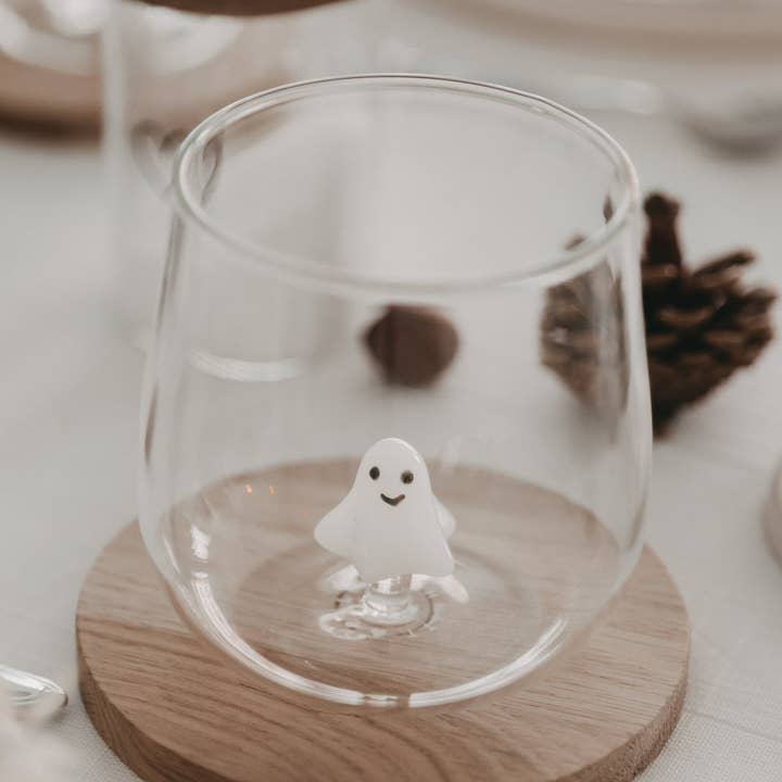 Eulenschnitt - Wholesale Drinking Glass/Cup - Drinking Glass Ghost Figure (PU = 6 pcs)0