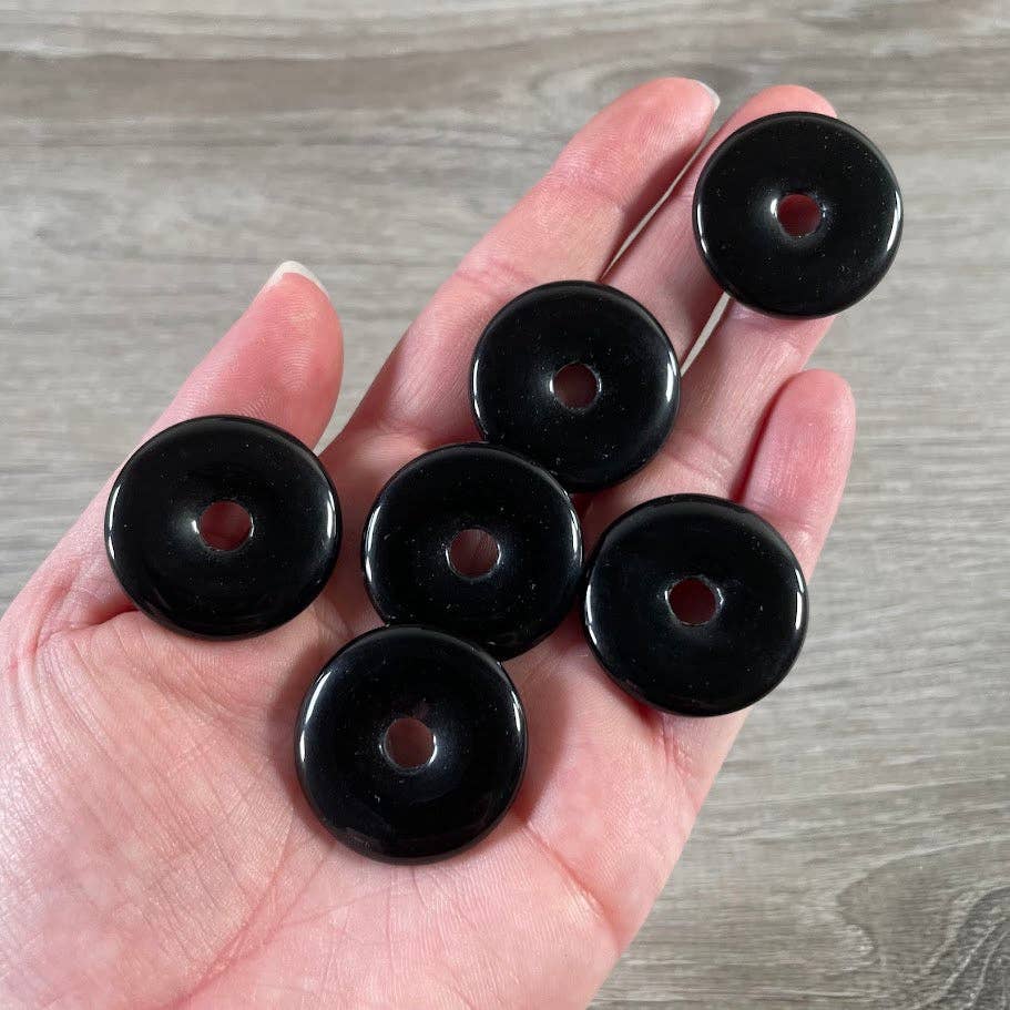 Keystone Crystals - Wholesale Spiritual Stone/Crystal - Donut Pi Stone 30mm Gemstone Pendant –  Strung or Plain23