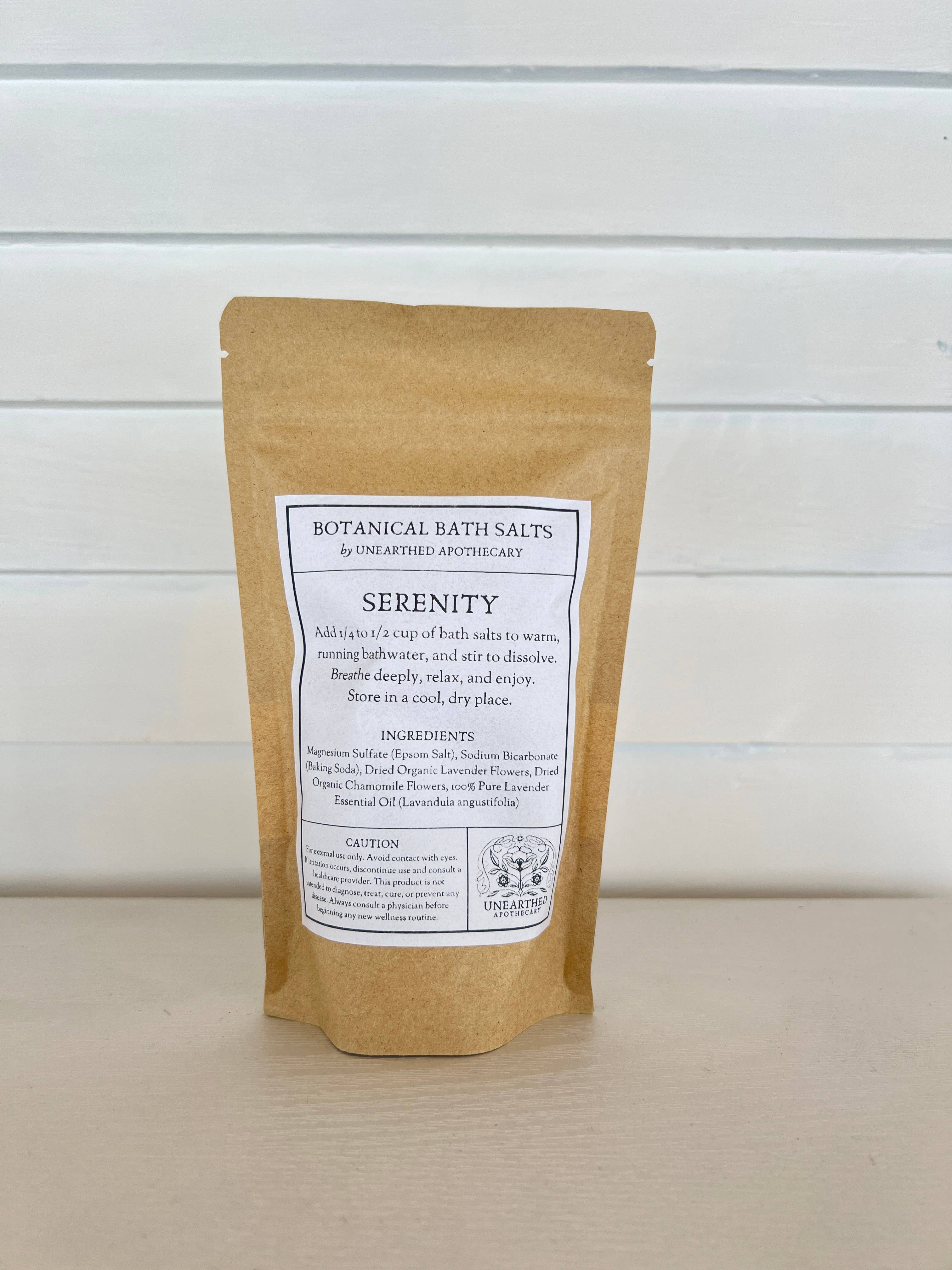 Unearthed Naturals - Wholesale Bath Salts - Serenity - Lavender and Chamomile Bath Salts | 10 oz2