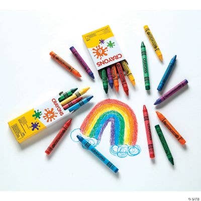 Fun Express - Wholesale Crayons - REGULAR 4 PC CRAYONS (12 BOXES)2
