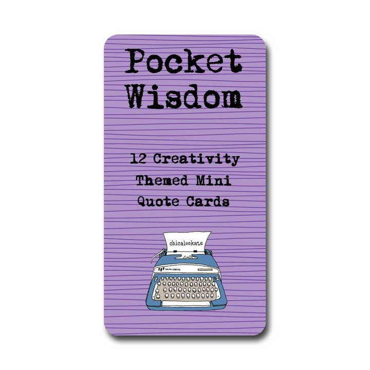 Creativity - Pocket Wisdom Mini Quote Cards for wholesale by ChicalooKate