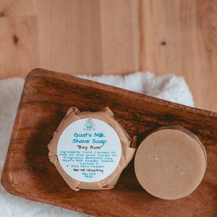 Soaps By Lela - Wholesale Shave Soap - Men's - Shave Soap with Bentonite Clay & Goat's Milk7