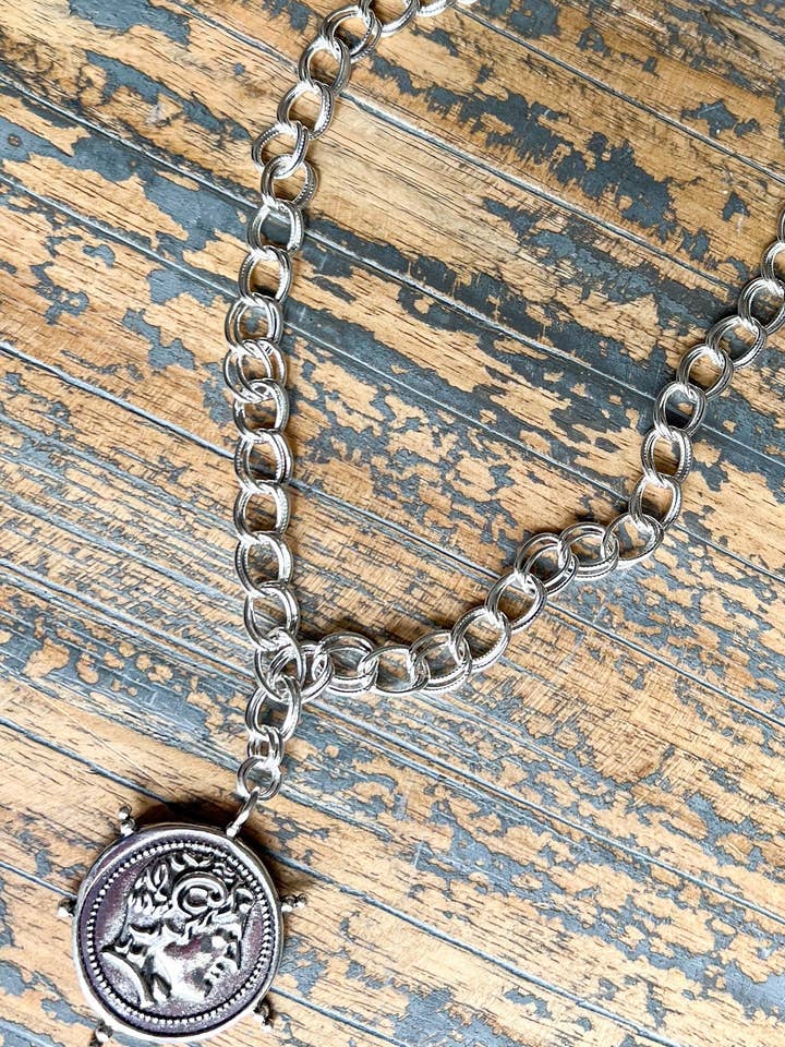 Mallory Necklace Silver for wholesale by Dylan Designs