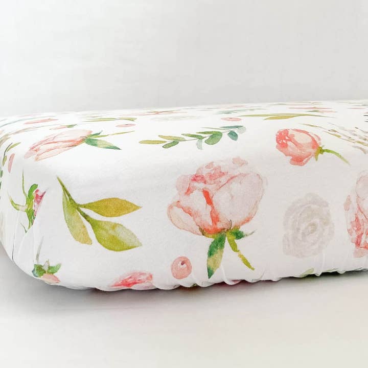 NODNAL Co. - Wholesale Cot/Crib Sheets - Peony Fitted Crib Sheet0