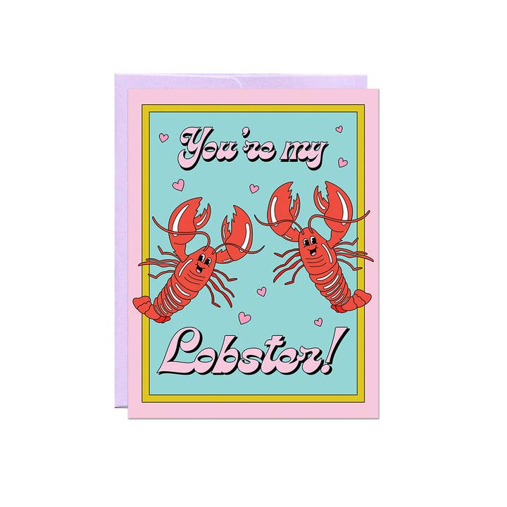 Party Mountain Paper co. - Wholesale Love Card - You're My Lobster | Love Card3