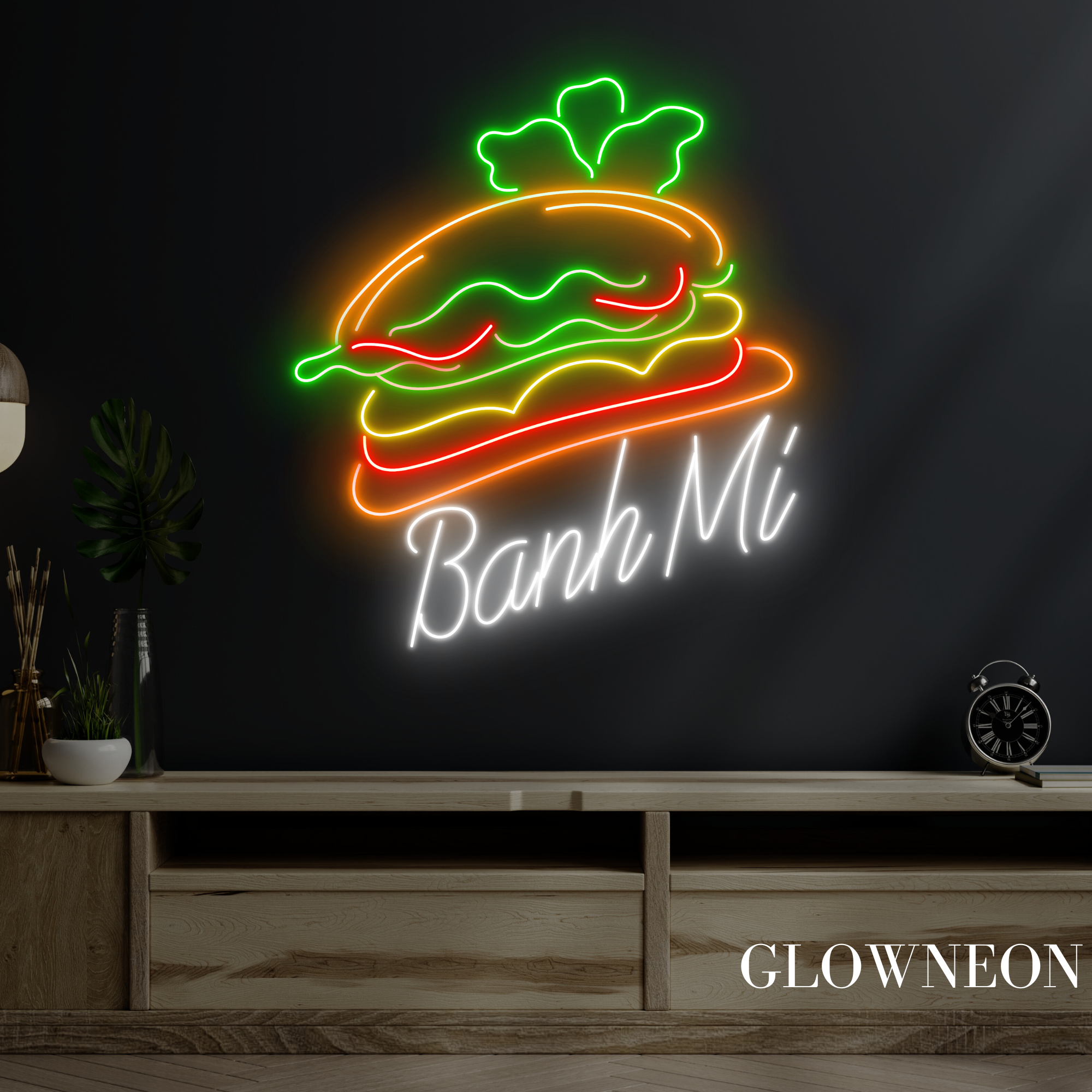 Glow Neon - Wholesale Neon Sign - Banh Mi Neon Sign, Vietnamese Banh Mi Led Sign, Bread Light2
