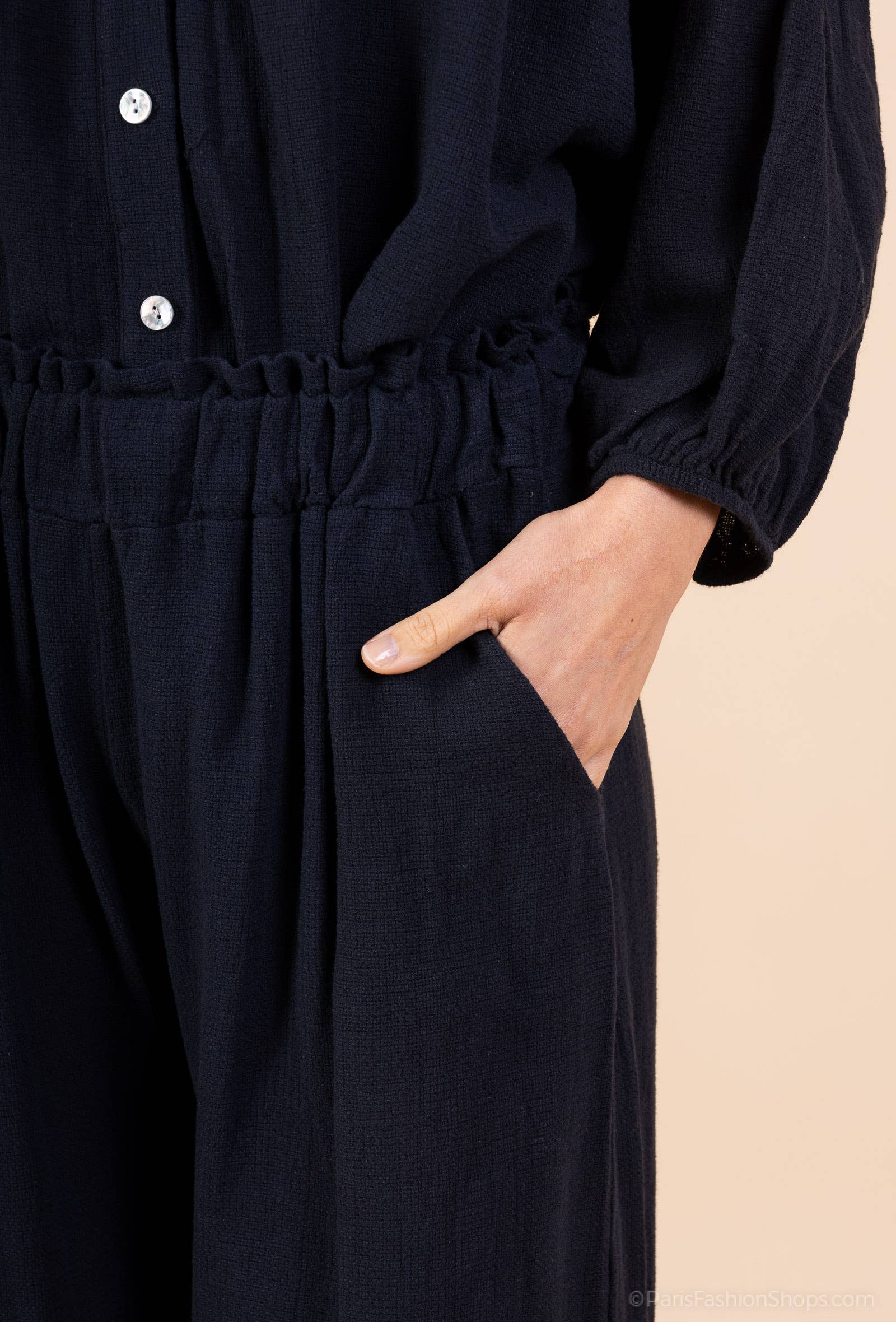 Shyloh - Wholesale Pants - Women's - Mid-length wide pants in cotton linen 2065116