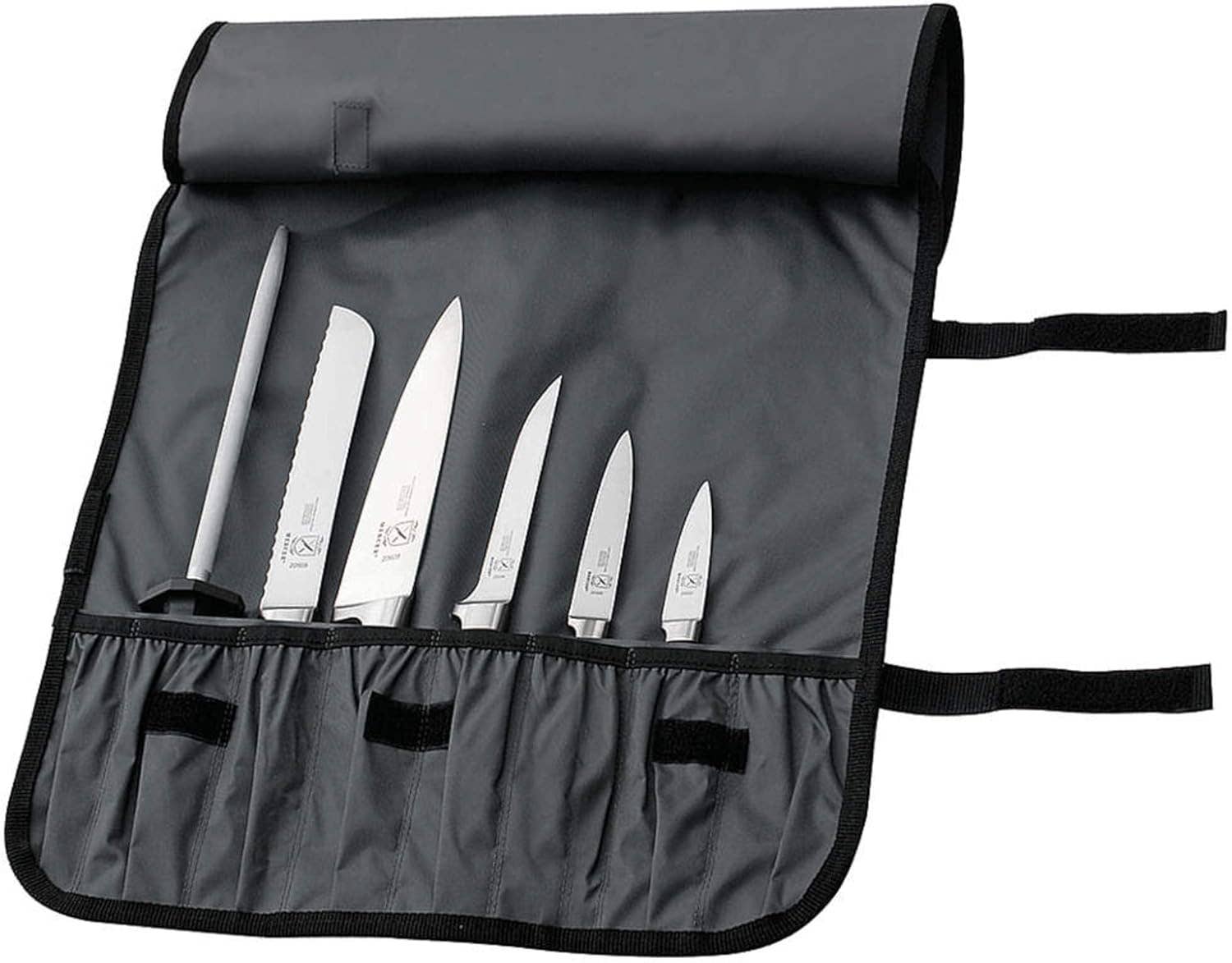 Barfly Mixology Gear & Mercer Culinary - Wholesale Knife Storage - Mercer Culinary 7-Pocket Knife Roll, Black